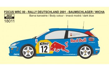 Decal – Ford Focus WRC 00 Rally Deutschland 2001 1/18 - LIMITED